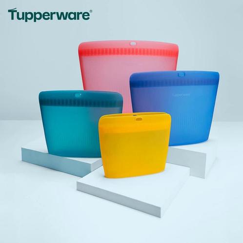 Tupperware - Ultimate Siliconen Bags, Huis en Inrichting, Keuken | Tupperware, Nieuw, Overige typen, Blauw, Geel, Groen, Rood