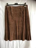 Suede rok Caroline Biss - Mt 42, Kleding | Dames, Maat 42/44 (L), Ophalen of Verzenden, Onder de knie, Bruin