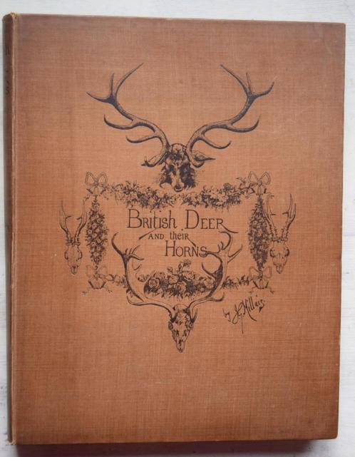 British deer and their horns - 1897, Antiquités & Art, Antiquités | Livres & Manuscrits, Envoi