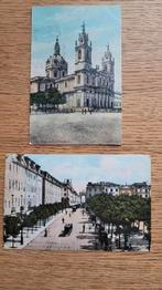 2 oude ansichtkaarten van Lissabon, Verzenden