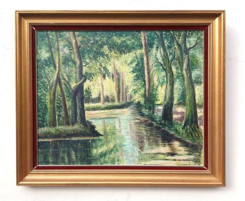 Sous-bois , huile sur panneau  71 x 61, Antiquités & Art, Art | Peinture | Classique, Enlèvement