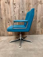 Rare vintage Tecno desk chair design Borsani P128 (3 dispo), 75 à 100 cm, Tissus, Enlèvement ou Envoi, Utilisé