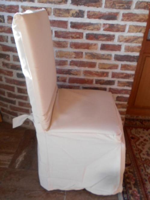 nieuwe hoezen, heytens, katoen, voor stoelen, Huis en Inrichting, Stoelen, Nieuw, Drie, Stof, Wit, Ophalen of Verzenden