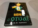 Orval emaille klok, Ophalen of Verzenden, Nieuw, Reclamebord