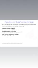 GROTE UITVERKOOP - auto onderdelen, Particulier, Te koop