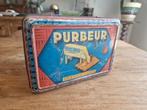 Oude blikken koeken doos purebeur, Verzamelen, Ophalen of Verzenden, Gebruikt