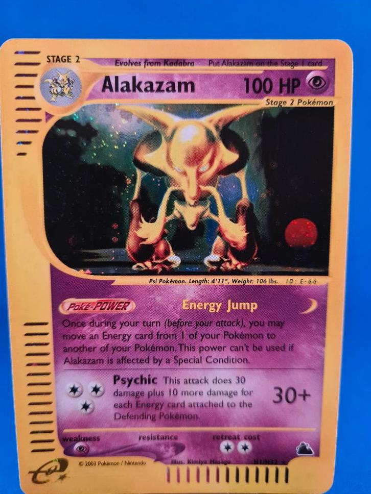 Alakazam H1/H32 - Skyridge, Hobby en Vrije tijd, Verzamelkaartspellen | Pokémon, Gebruikt, Verzenden