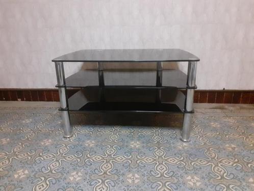 a vendre meuble en verre pour tv, Huis en Inrichting, Woonaccessoires | Overige, Ophalen