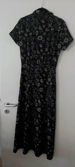 Robe longue noire à motifs blancs IKKS, Noir, Taille 34 (XS) ou plus petite, Sous le genou, Enlèvement ou Envoi