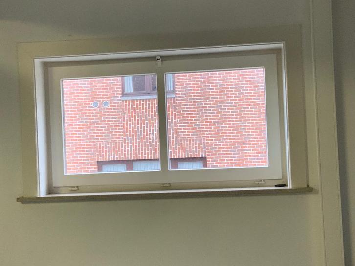 Houten ramen, Doe-het-zelf en Bouw, Glas en Ramen, Gebruikt, Gevelraam of Ruit, Minder dan 80 cm, 120 tot 160 cm, Dubbelglas, Ophalen