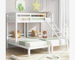 Stapelbed 3 personen, Huis en Inrichting, Slaapkamer | Bedden, Ophalen, Verstelbaar, 90 cm, Wit
