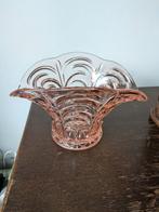 Glazen siervaas art deco roos glas, Ophalen