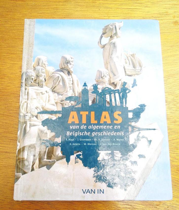 Atlas algemene en Belgische geschiedenis. Van In. Hayt., Livres, Livres scolaires, Utilisé, Histoire, Secondaire, Enlèvement ou Envoi