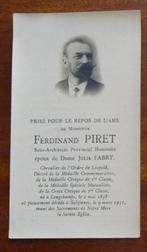 LONGCHAMPS - SOUVENIR MORTUAIRE - Ferdinand PIRET, Carte de condoléances, Envoi