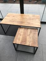 Table basse industrielle, bois de manguier, 100 à 150 cm, Moins de 50 cm, Comme neuf, Enlèvement