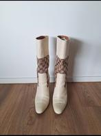 GUCCI laarsjes leder ivoorkleur maat 38, Ophalen, Beige, Lage of Enkellaarzen, Gucci