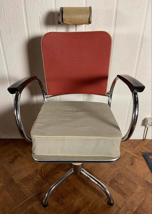Kappersstoel retro, Huis en Inrichting, Stoelen, Ophalen