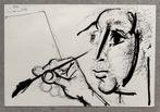 Roger SOMVILLE - Encre Dessin Original -, Antiek en Kunst, Ophalen of Verzenden