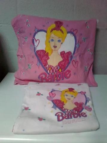 Barbie flanellen hoeslaken +sloop