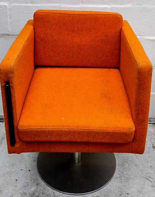 Designstoel Lensvelt "Deejay" by Dirk van Berkel, Huis en Inrichting, Fauteuils, Gebruikt, Metaal, Stof, 50 tot 75 cm, Minder dan 75 cm