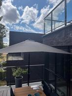 Parasol met voeten hoes, amper gebruikt!, Ophalen, Zo goed als nieuw