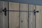 HANDDOEKREK ~sierlijke knoppen ~ groot bruin LANDELIJK, Huis en Inrichting, Badkamer | Badtextiel en Accessoires, Ophalen of Verzenden