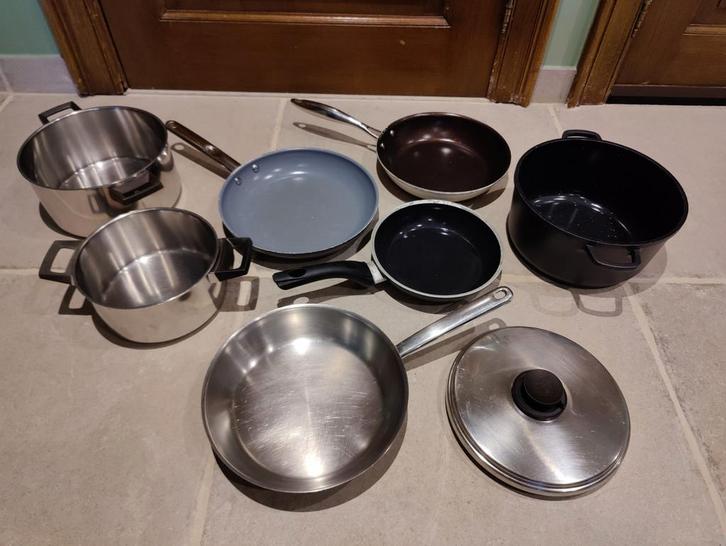 Kookpotten- en pannen AFZONDERLIJK TE KOOP, Huis en Inrichting, Keuken | Potten en Pannen, Gebruikt, Pannenset, Ophalen