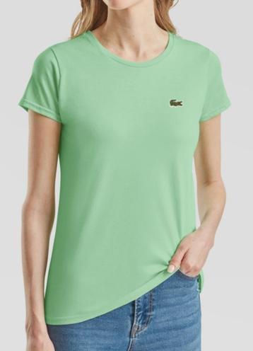 Lacoste T-shirt Dames 22 kleuren XS,S,M,L,XL,2XL Nieuw beschikbaar voor biedingen