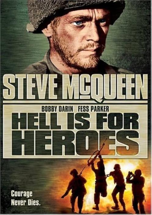 Hell is for heroes met Steve McQueen, Bobby Darin,, Cd's en Dvd's, Dvd's | Klassiekers, Zo goed als nieuw, Actie en Avontuur, 1960 tot 1980