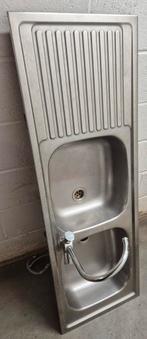 Évier cuisine double inox, Ophalen, Gebruikt