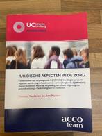 Juridische aspecten in de zorg, Boeken, Ophalen, Nieuw, Hogeschool, Diverse auteurs