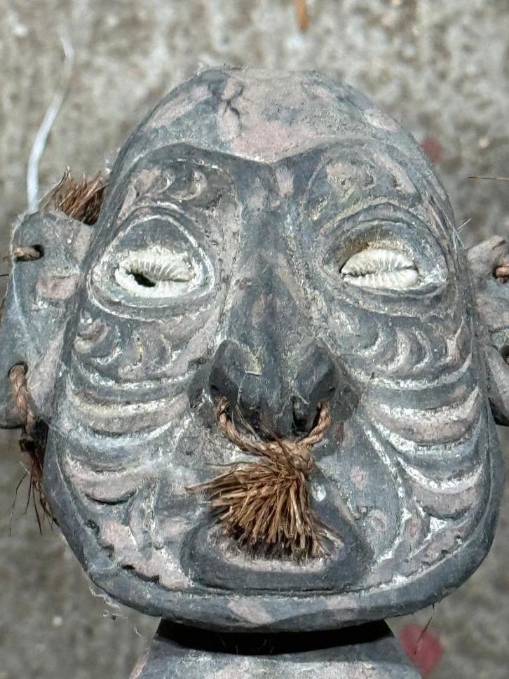Twee geestfiguren uit het sepik mannenhuis papoea NG, Antiek en Kunst, Kunst | Niet-Westerse kunst, Ophalen of Verzenden