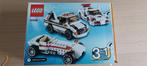 Lego Creator 3 in 1: witte racewagen/takelwagen (31006), Kinderen en Baby's, Ophalen of Verzenden, Zo goed als nieuw, Complete set