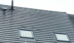 76 donkergrijze platte dakpannen (beton) in zeer goede staat, Ophalen, Overige materialen, Zo goed als nieuw, Minder dan 5 m²