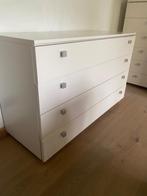 Witte kleerkast +2 commodes, Huis en Inrichting, Ophalen, Gebruikt, 200 cm of meer, 200 cm of meer