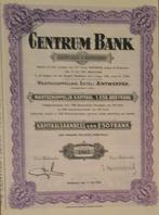 Centrumbank - antwerpen - aandeel   - 1935, Enlèvement ou Envoi, 1920 à 1950, Action
