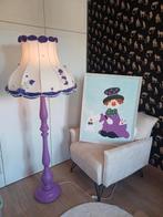 Originele staanlamp met bijpassend horend schilderij., Ophalen, Zo goed als nieuw