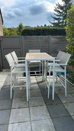 Table d'apéritif avec 5 chaises, Enlèvement, Aluminium, 5 places, Salons de jardin