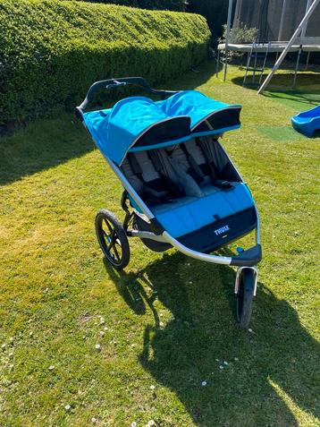 Thule Urban Glide 2 dubbele joggingracekinderwagen/buggy, Kinderen en Baby's, Ophalen, Gebruikt, Overige merken, Duomodel