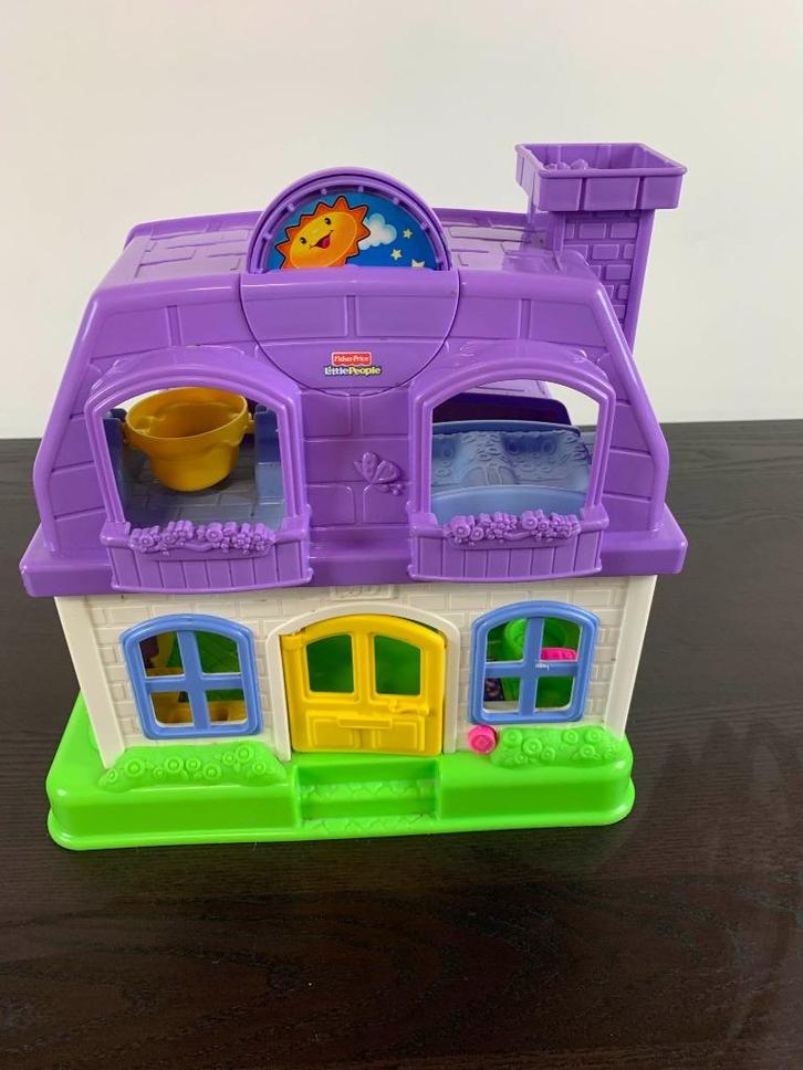 Fisher Price Little People Happy Sounds Huis, Kinderen en Baby's, Speelgoed | Fisher-Price, Zo goed als nieuw, Met geluid, Ophalen of Verzenden