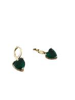 Boucles d'oreilles plaqué or 18 carats coeur vert, Bijoux, Sacs & Beauté, Boucles d'oreilles, Vert, Puces ou Clous, Envoi, Neuf