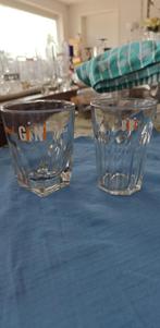 glas vintage Gini groot en klein, Verzamelen, Ophalen of Verzenden, Gebruikt, Frisdrankglas