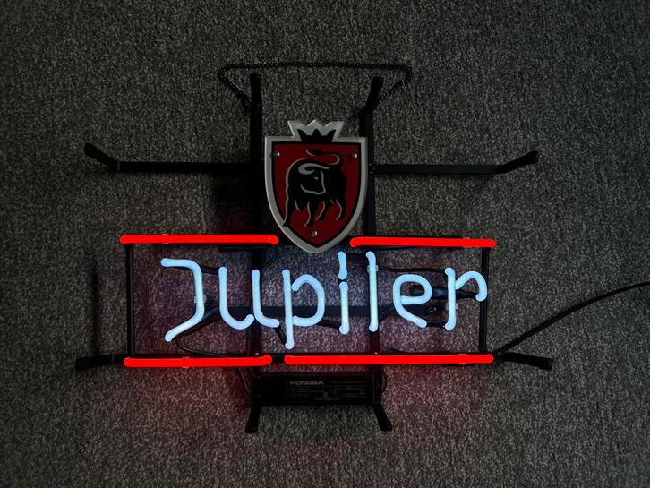 Jupiler glas neon lamp / lichtreclame, Verzamelen, Merken en Reclamevoorwerpen, Nieuw, Lichtbak of (neon) lamp, Ophalen of Verzenden