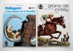 EO 1973 Graine de Jockey + EO 1974 Pythagore 3 - Franz Derib, Gelezen, Franz - Derib, Ophalen of Verzenden, Meerdere stripboeken