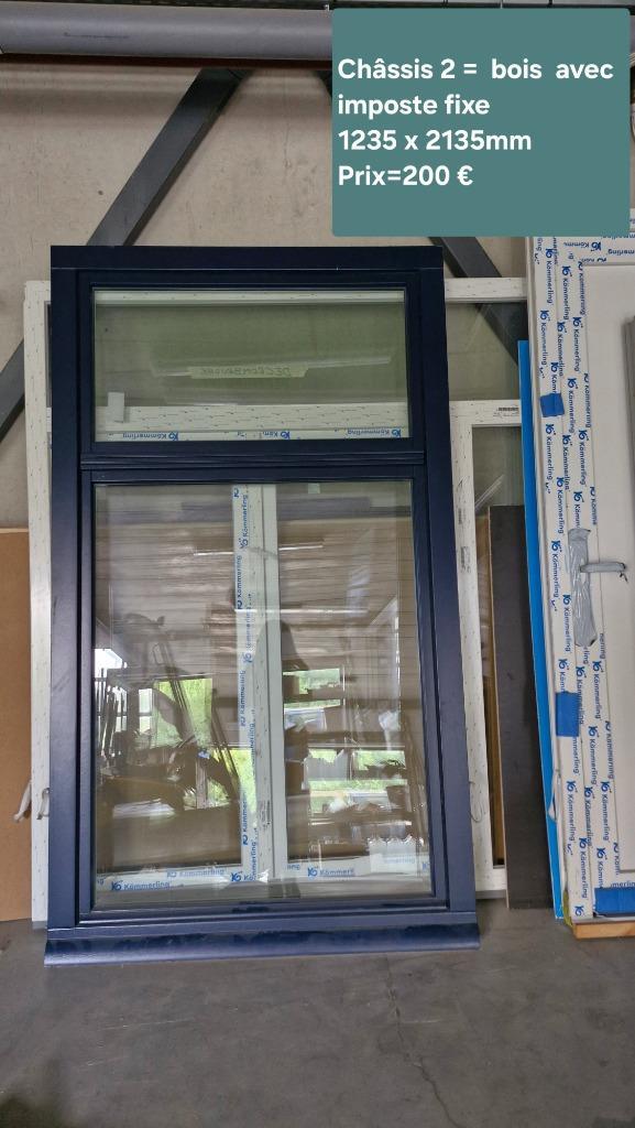CHâSIS  ET PORTE NEUF, Doe-het-zelf en Bouw, Glas en Ramen, Nieuw, Overige typen, 80 tot 120 cm, 120 tot 160 cm, Ophalen