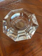 Achthoekige wit kristallen asbak VSL getekend, Antiek en Kunst, Ophalen of Verzenden