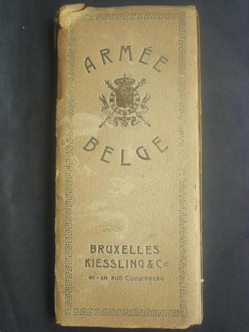 Kiessling de poche des uniformes de l'armée belge daté 1910, Collections, Objets militaires | Général, Armée de terre, Envoi