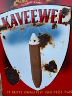 Panneau publicitaire en émail pour cigares KAVEEWEE, Enlèvement ou Envoi, Utilisé, Panneau publicitaire