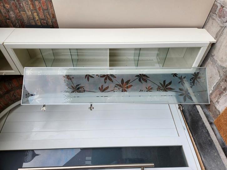 Glas deur motief voor Ikea Billy kast, Huis en Inrichting, Kasten | Kleerkasten, Zo goed als nieuw, Glas, Ophalen