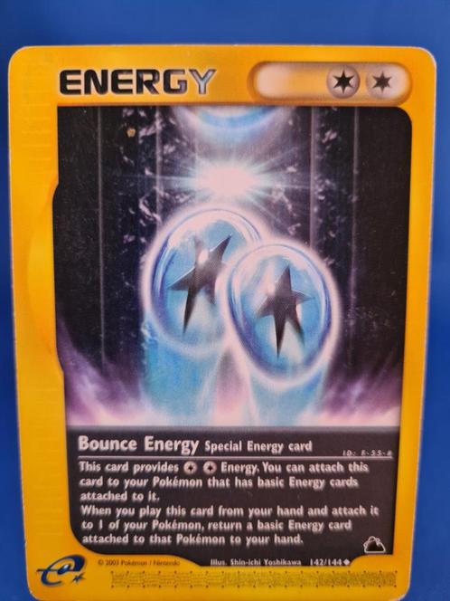 Bounce Energy 142/144 - Skyridge, Hobby en Vrije tijd, Verzamelkaartspellen | Pokémon, Gebruikt, Verzenden